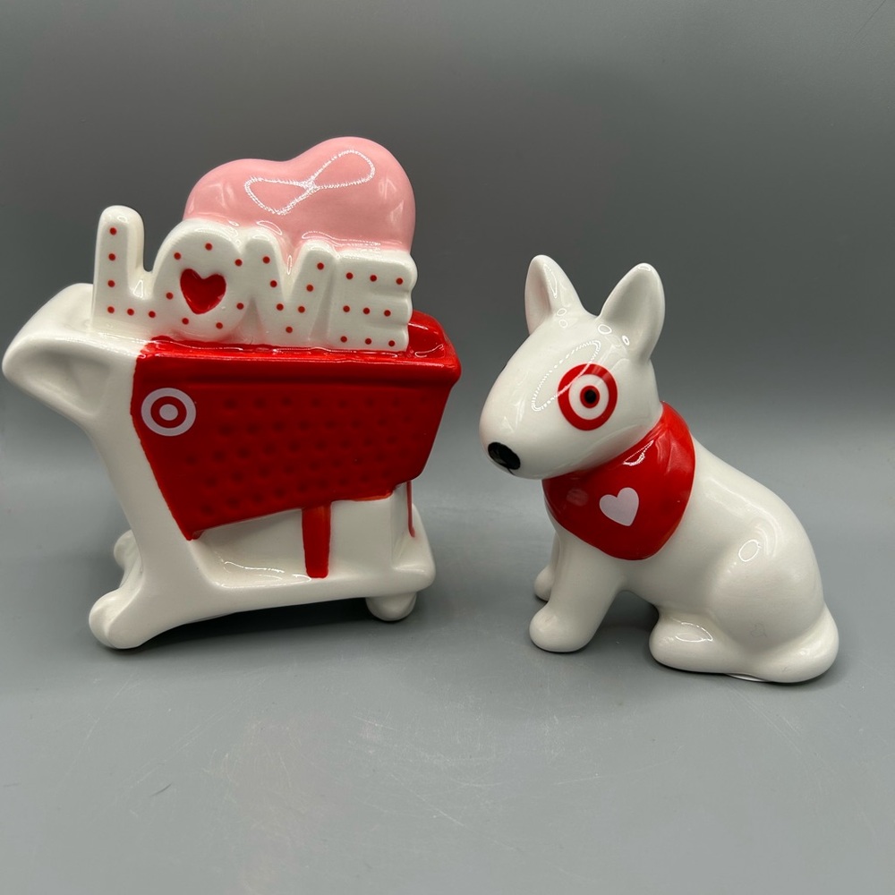 Target Spritz Valentine Bullseye Dog & LOVE Shopping Cart Figurine Set 2025 NEW